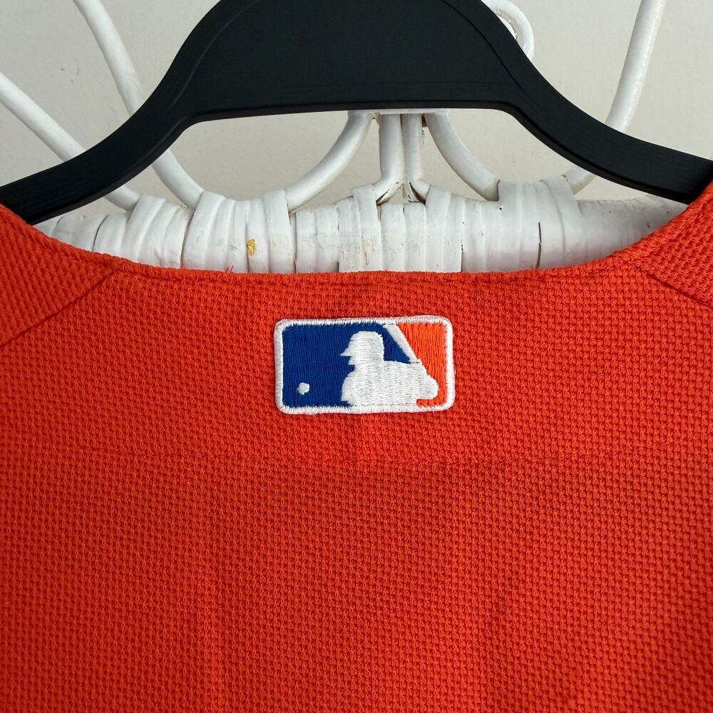 Vintage New York Mets Jersey Mens Medium Orange Majestic Made In USA Shirt - Picture 10 of 13